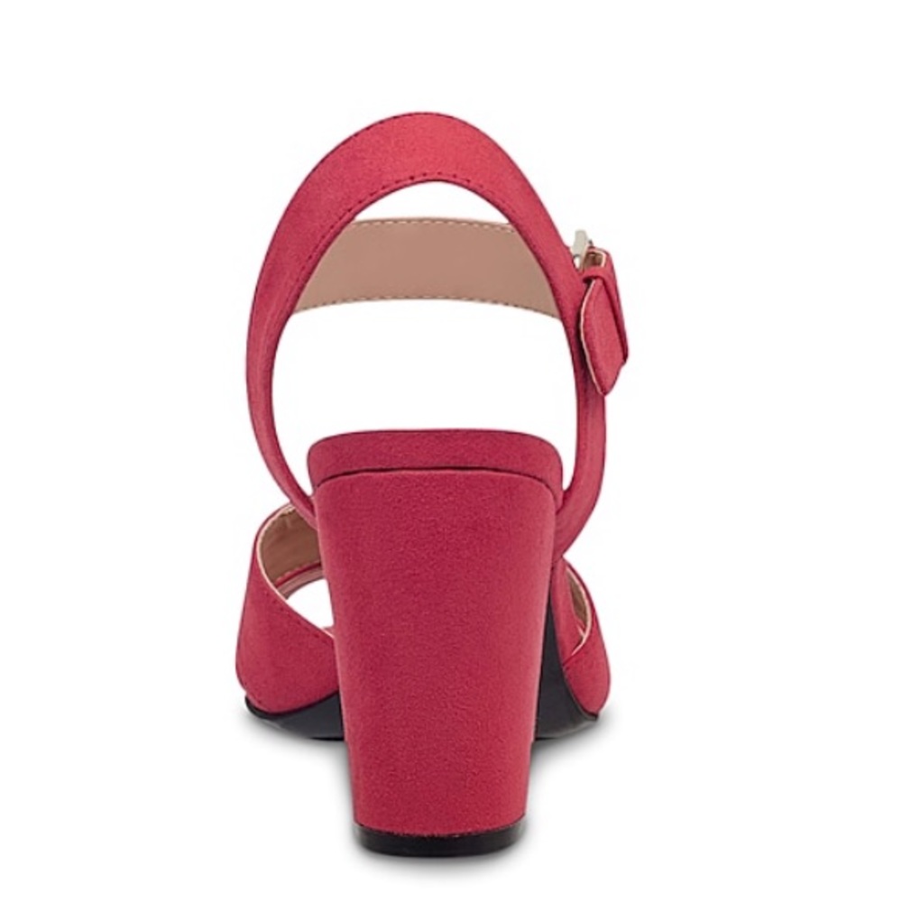 New Unisa Red Heeled Sandals - Picture 3 of 9
